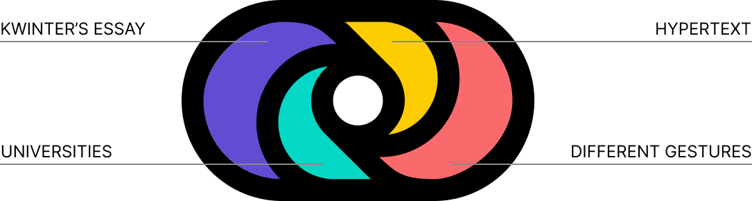 graphic visualizing the color used in Hypertext As Resistance 2.0