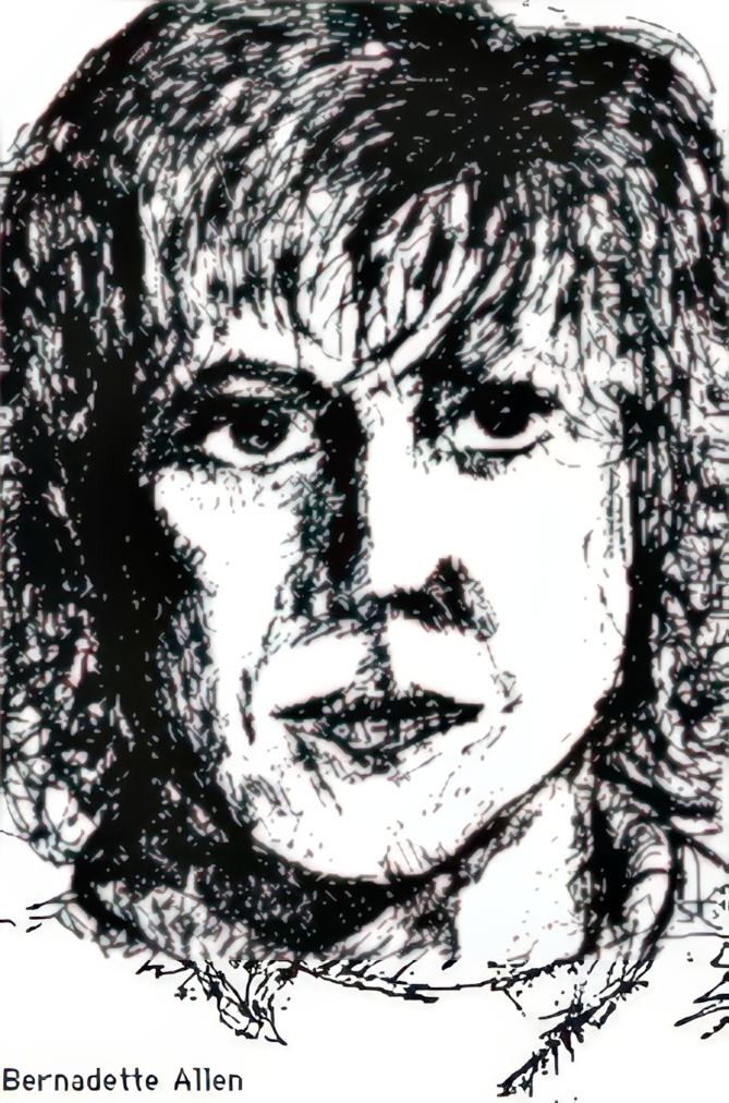 A sketch of bernadette allen